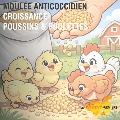Moulée croissance – Poussins & Poulettes (avec anticoccidien)